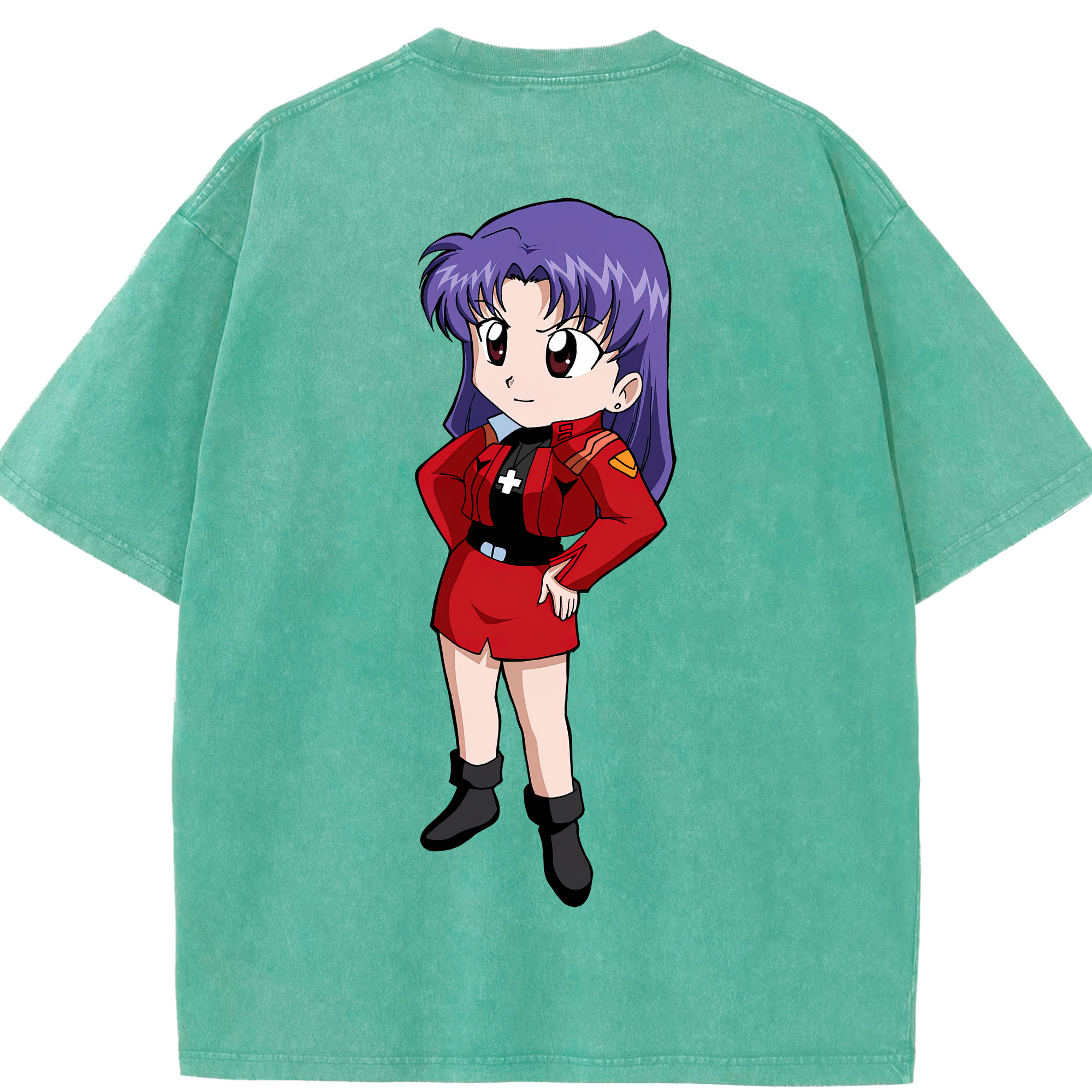 （画像用） EVA 新世紀エヴァンゲリオン 綿100% ヴィンテージ風 半袖Tシャツ（背面プリント）